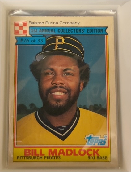1984 Topps Ralston Purina #26 Bill Madlock — front