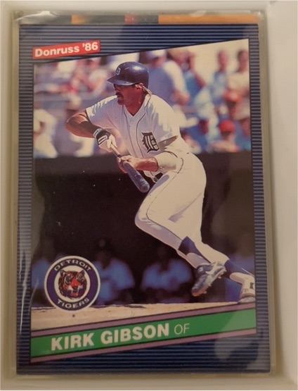 1986 Donruss #125 Kirk Gibson — front