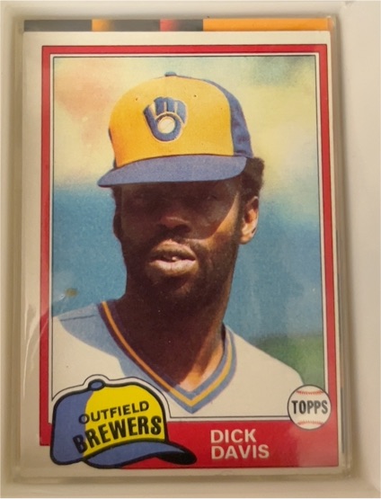 1981 Topps #183 Dick Davis — front