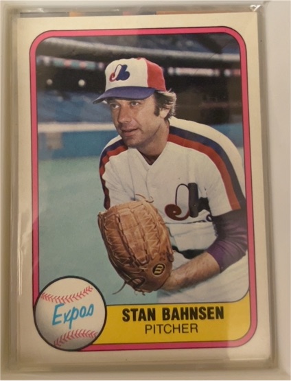 1981 Fleer #156 Stan Bahnsen — front