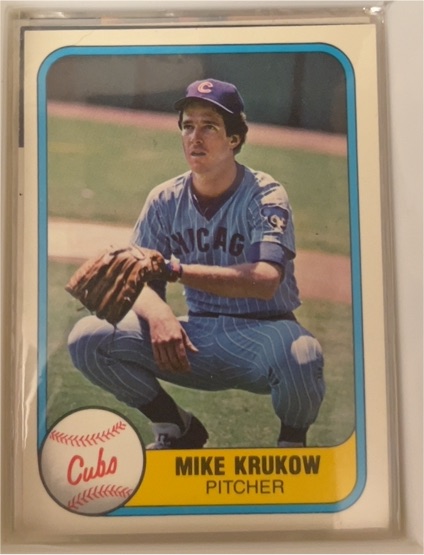 1981 Fleer #312 Mike Krukow — front