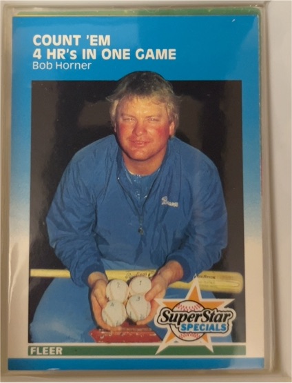 1987 Fleer #632 Bob Horner — front