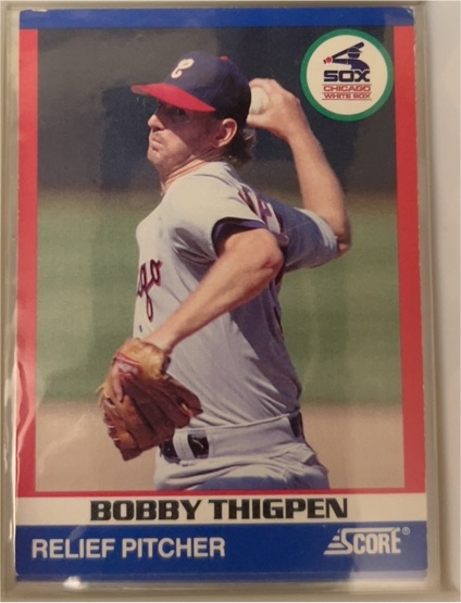1991 Score 100 Superstars #95 Bobby Thigpen — front