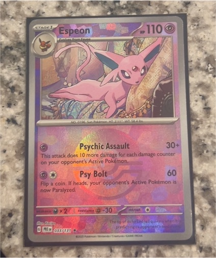 2025 Pokémon Scarlet & Violet Prismatic Evolutions #033 Espeon — front
