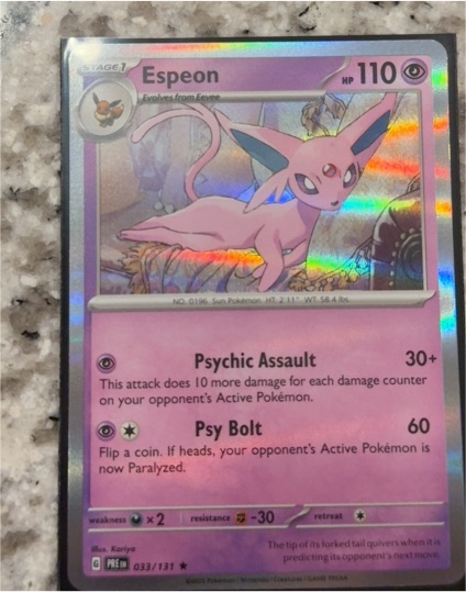 2020 Pokémon #033 Espeon — front