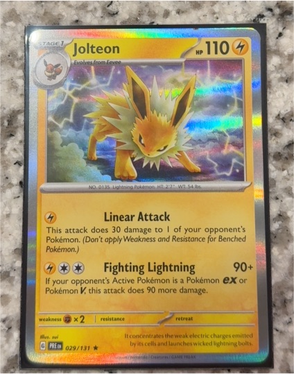 2022 Pokémon TCG Scarlet & Violet Prismatic Evolutions #29 Jolteon — front
