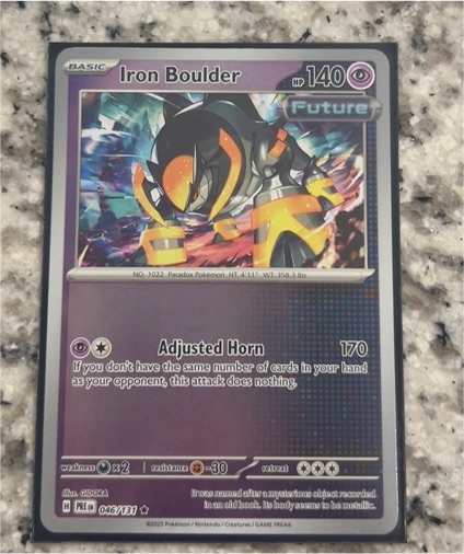 2025 Pokémon TCG Prismatic Evolutions #046 Iron Boulder — front