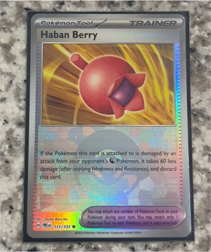 2015 Pokémon Prismatic Evolutions #111 Haban Berry — front