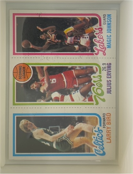 1980-81 Topps #159 Magic Johnson / Julius Erving / Larry Bird — front