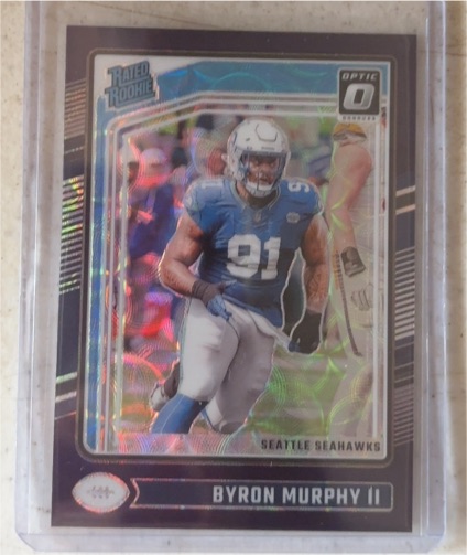 2024 Donruss Optic #217 Byron Murphy II Purple Shock Seattle Seahawks — front
