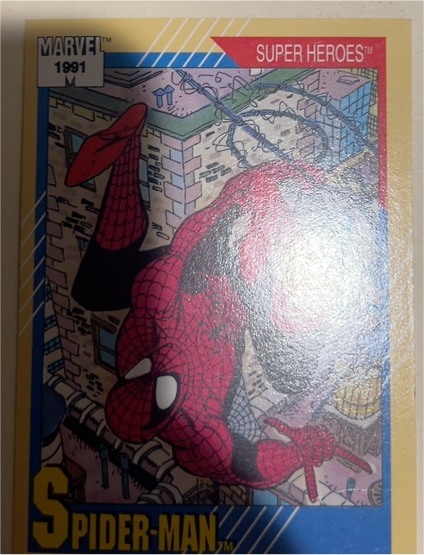 1991 Impel Marvel Universe Series II Super Heroes #1 Spider-Man — front
