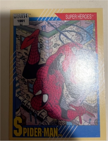 1991 Impel Marvel Universe Series II Super Heroes #1 Spider-Man — front