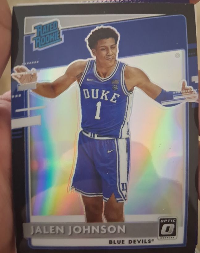 2021 Panini Chronicles Donruss Optic #213 Jalen Johnson — front