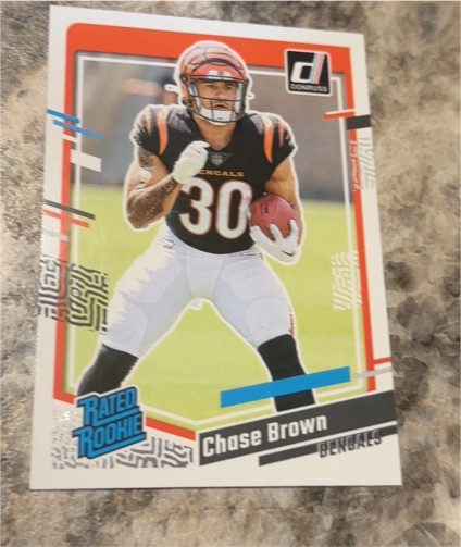 2023 Panini Donruss #318 Chase Brown — front