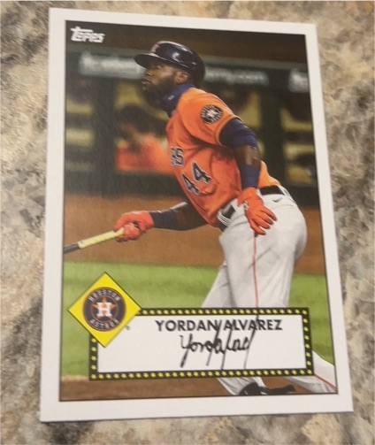 2021 Topps '52 Style Redux #T52-3 Yordan Alvarez — front