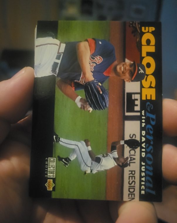 1994 Upper Deck Collector's Choice #636 David Justice — front