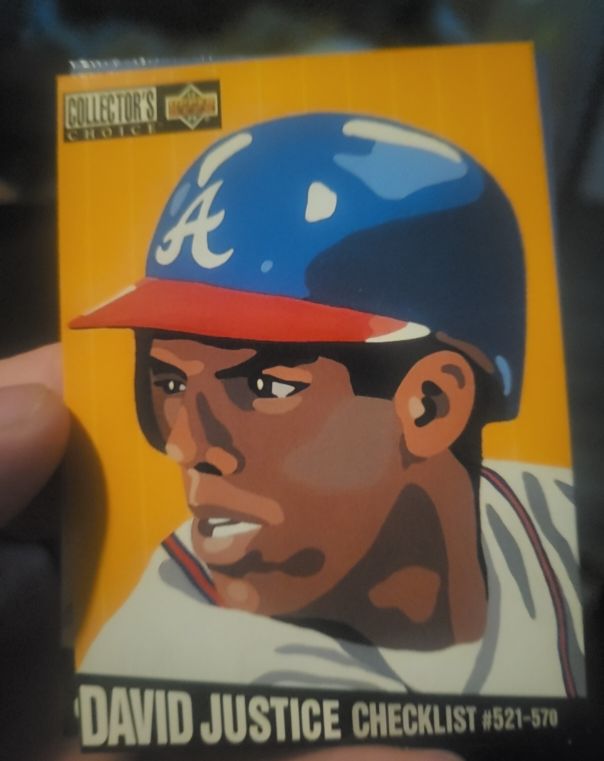 1994 Upper Deck Collector's Choice #325 David Justice — front