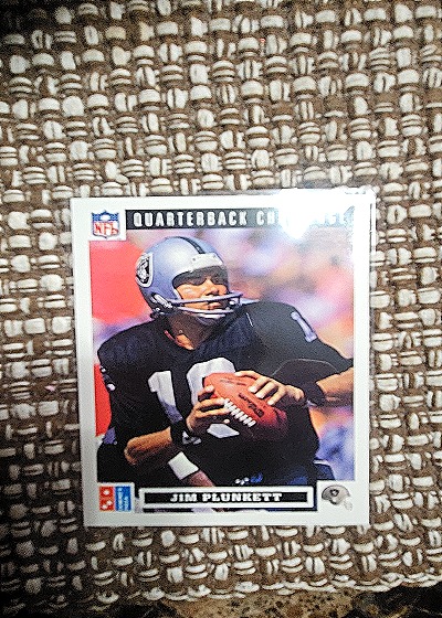 1991 Upper Deck Domino's Pizza Quarterback Challenge #13 Jim Plunkett — front