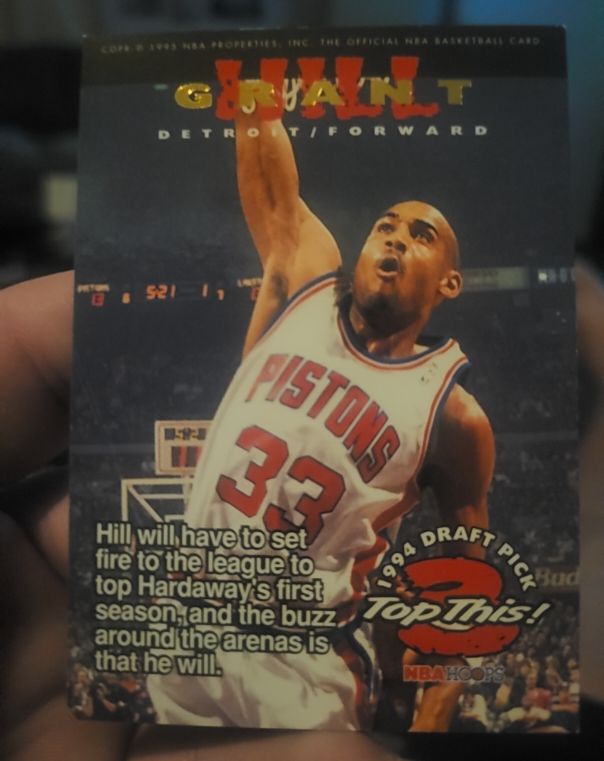 1994 NBA Hoops #423 Grant Hill / Anfernee Hardaway — front