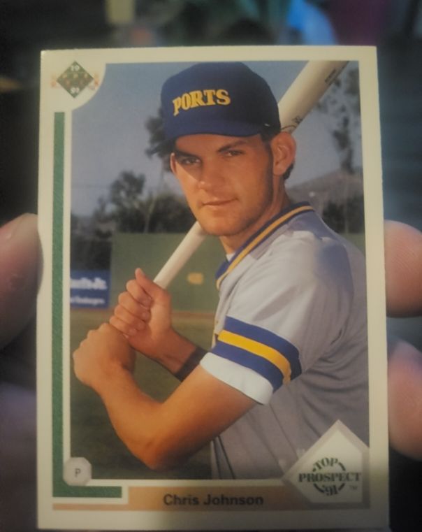 1991 Upper Deck #56 Chris Johnson — front