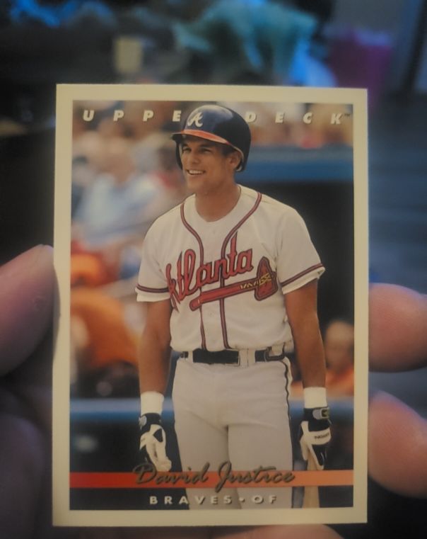 1993 Upper Deck #366 David Justice — front