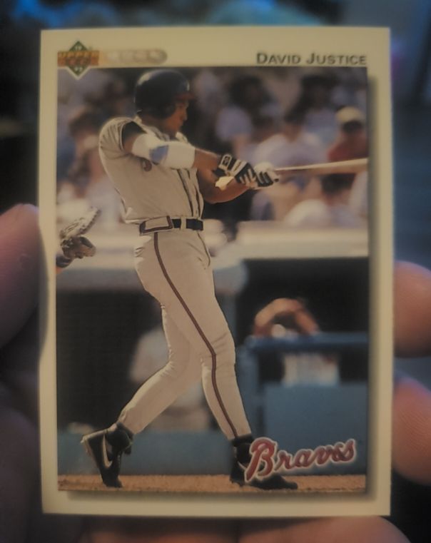1992 Upper Deck #546 David Justice — front
