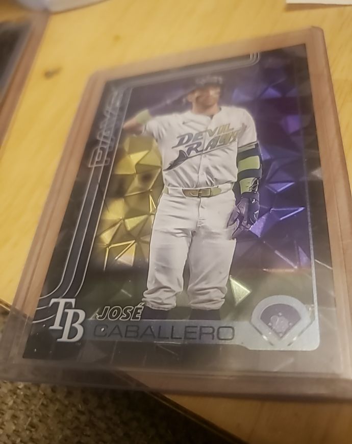 2025 Topps Series 1 #133 Jose Caballero Sand Glitter Foil — front