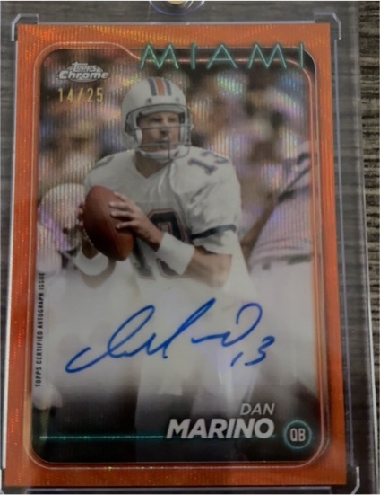 1996 Topps Chrome #14 Dan Marino — front