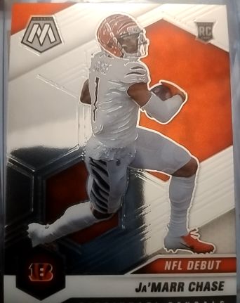 2021 Panini Mosaic #247 Ja'Marr Chase NFL Debut Rookie — front