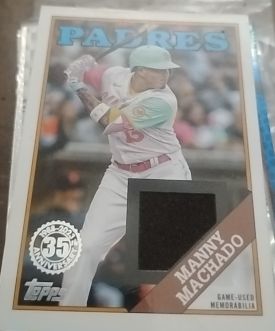 2023 Topps Series 1 1988 Topps Relic #88R-MM Manny Machado — front