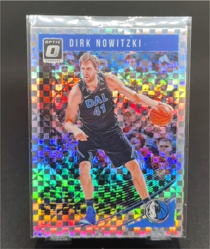 2018 Donruss Optic #40 Dirk Nowitzki Silver Holo — front