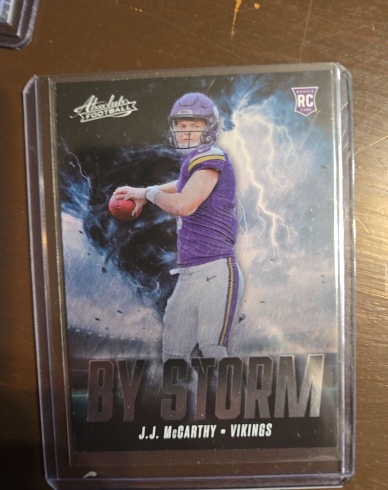 2024 Panini Absolute - By Storm #BS-JMY J.J. McCarthy — front
