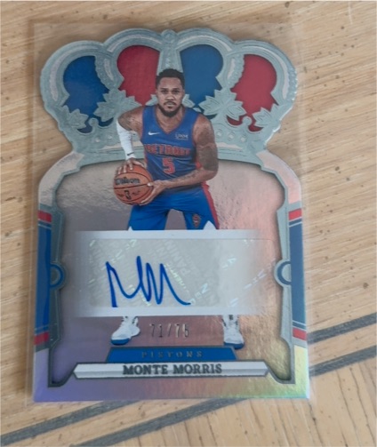 2023-24 Panini Crown Royale Crown Autographs Monte Morris — front