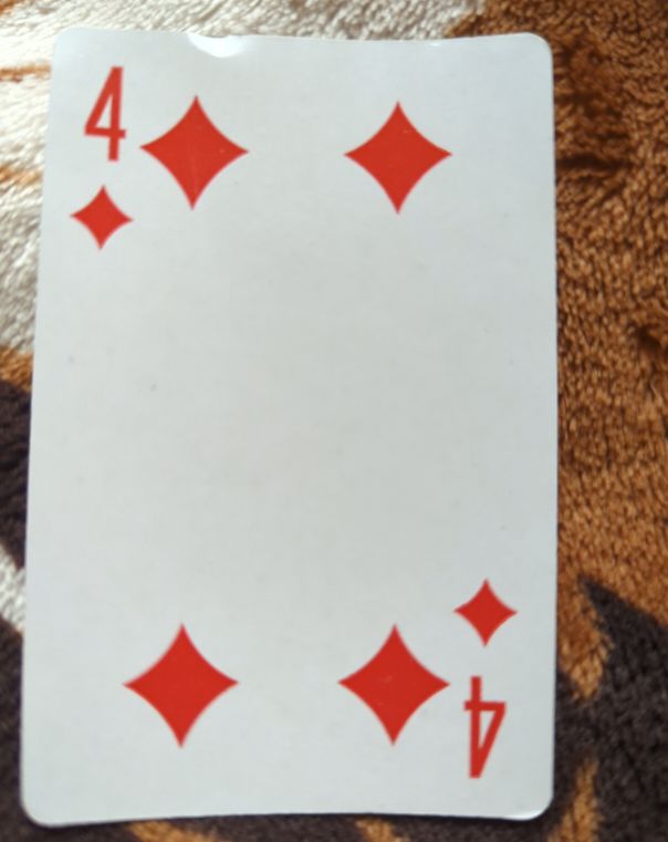 4 of Diamonds Playing Card — front