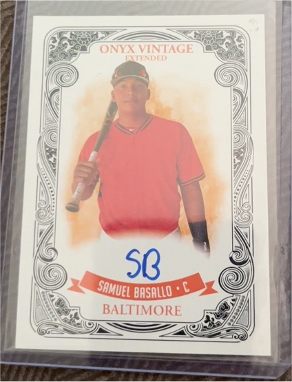 2021 Onyx Vintage Extended #EASB Samuel Basallo — front