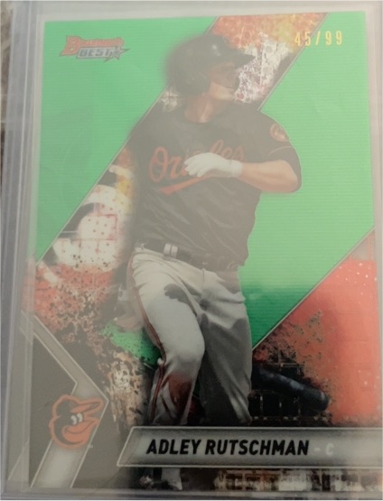 2019 Bowman's Best #TP-30 Adley Rutschman Top Prospects Refractor — front