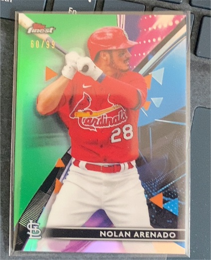 2021 Topps Finest #60/99 Nolan Arenado — front