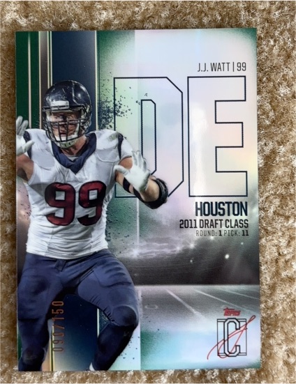 2024 Topps Signature Class #19 J.J. Watt — front