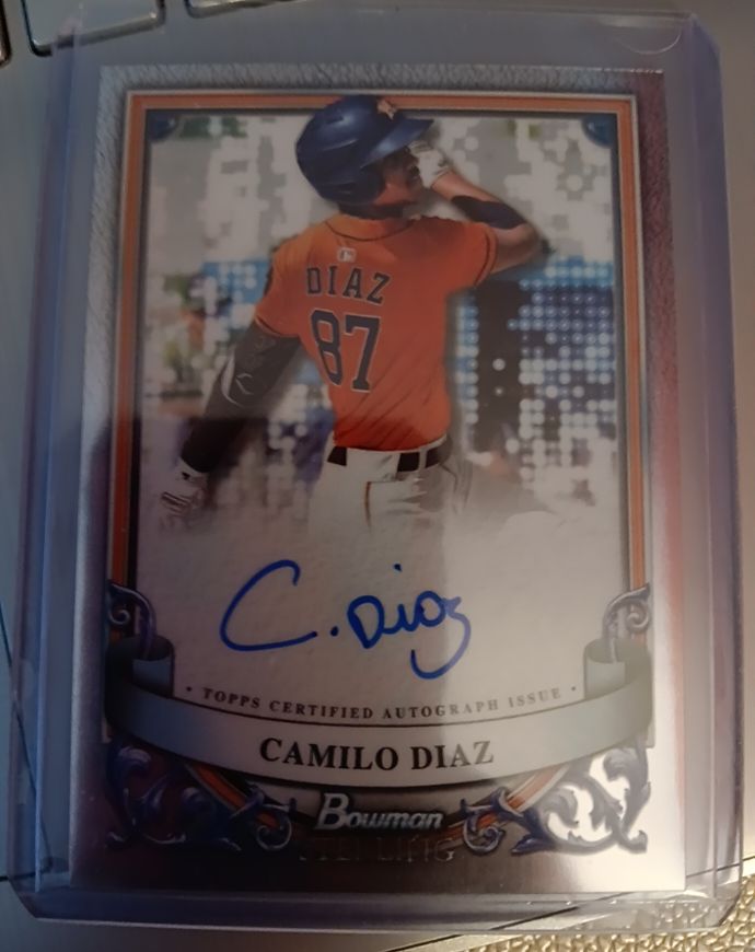 2024 Bowman Sterling #PA-CD Camilo Diaz Prospect Autographs — front