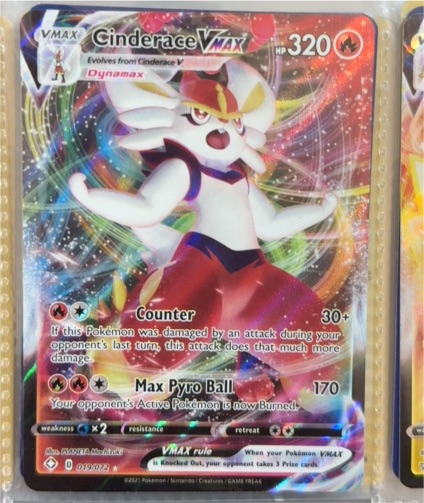 2021 Pokémon TCG Shining Fates #019/072 Cinderace VMAX — front