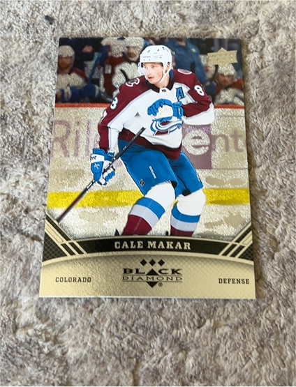 2022-23 Upper Deck Extended Series Black Diamond #33 Cale Makar — front