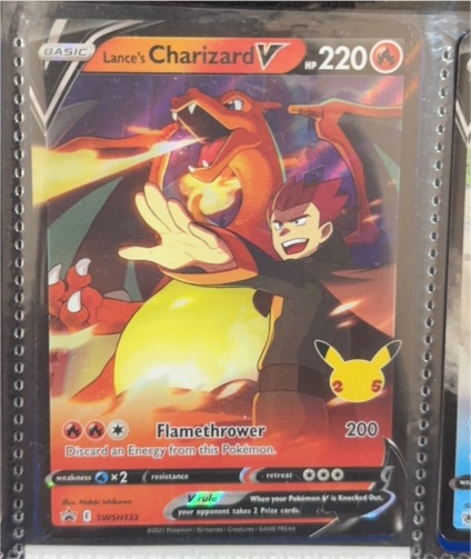 2021 Pokémon Sword & Shield #SWSH133 Lance's Charizard V — front