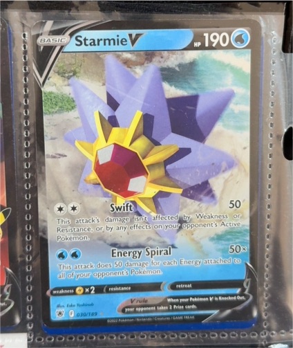 2022 Pokémon TCG Astral Radiance #030 Starmie V — front