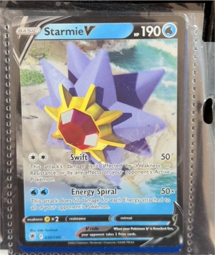 2022 Pokémon Astral Radiance #030 Starmie V — front