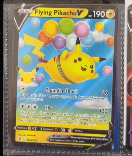 2021 Pokémon Celebrations #006 Flying Pikachu V — front
