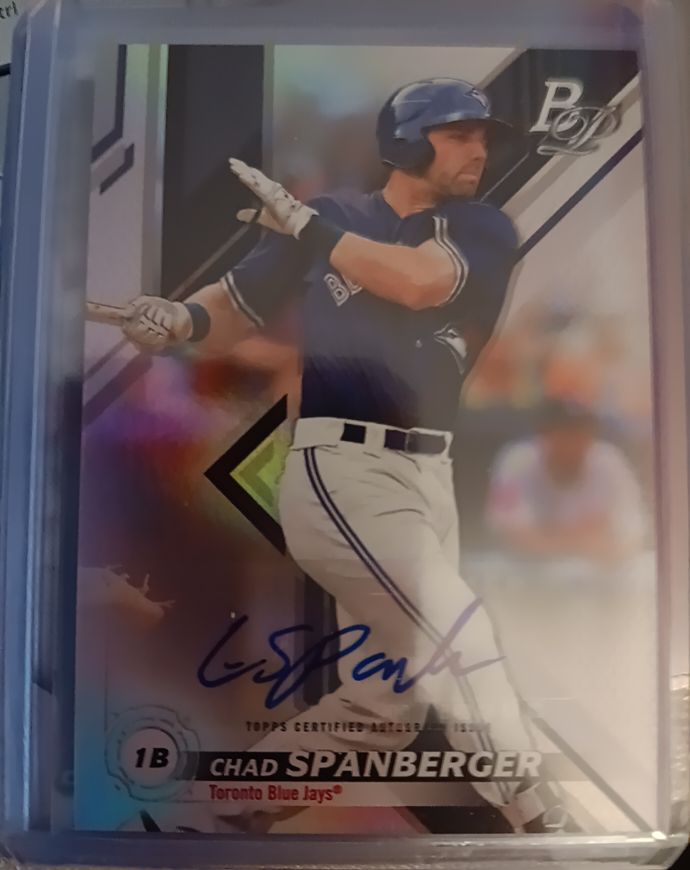 2019 Bowman Platinum #TOP-39 Chad Spanberger — front