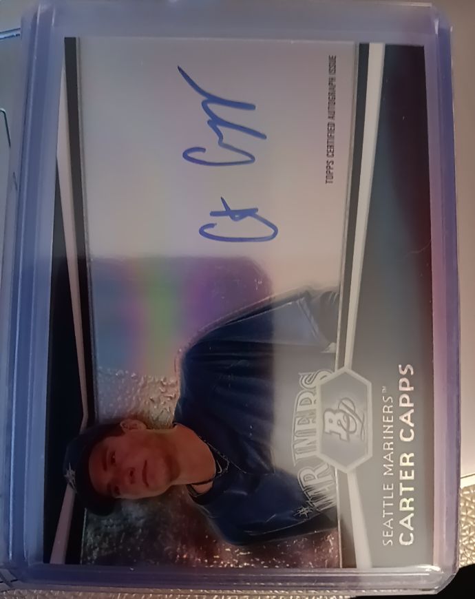 2012 Bowman Platinum Prospect Autographs #CC Carter Capps — front