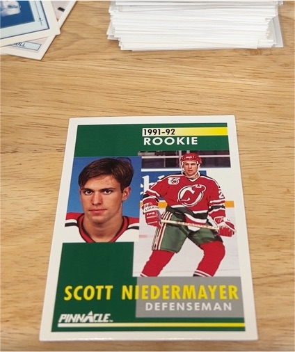 1991-92 Pinnacle #349 Scott Niedermayer — front