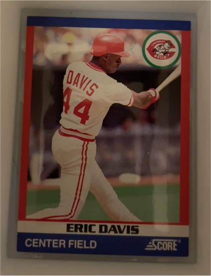 1991 Score #9 Eric Davis — front