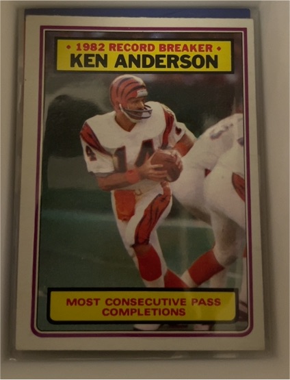 1983 Topps #1 Ken Anderson — front